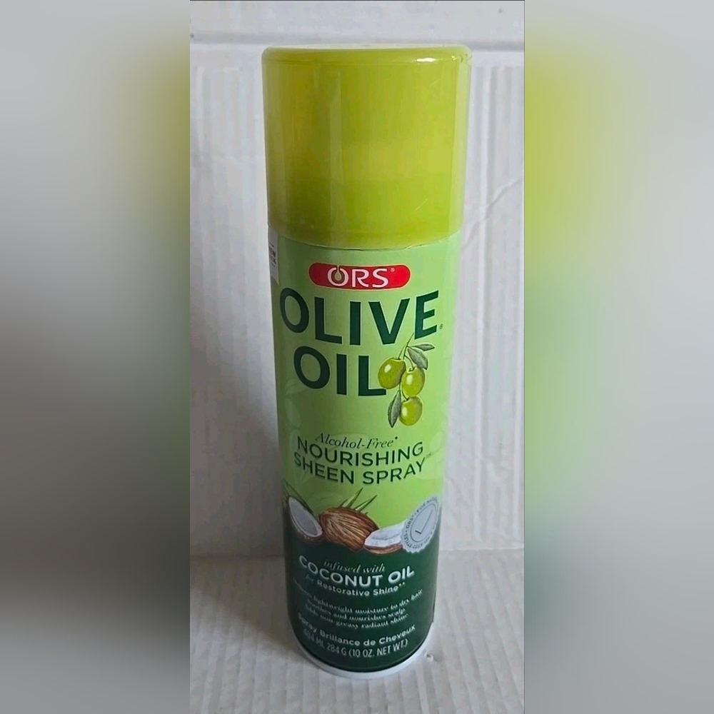ORS Olive Oil Alcohol Free Nourishing Sheen Spray with Coconut Oil 404ml/10 oz